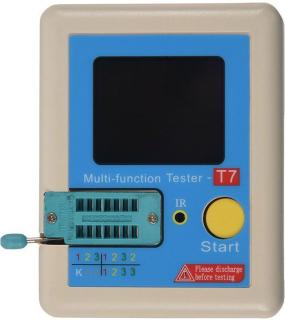 Tester polovodičov, ESR meter, vstavaná batéria