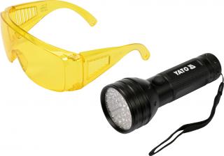 UV svietidlo 51 LED  okuliare