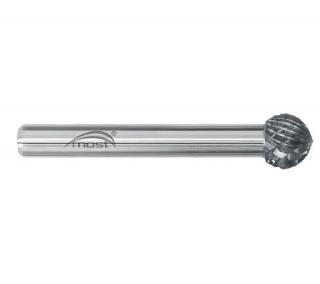 Guľovitá fréza z tvrdokovu 12 x 10 x 6 mm MOST STANDARD KUD tvar D