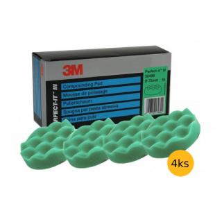 Leštiaci kotúč penový vlnitý 75 mm 3M Perfect-It zelený, 50499, 4 ks