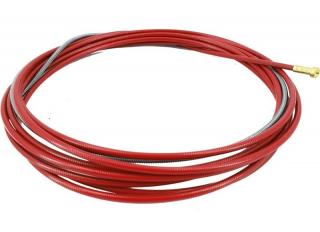 Oceľový bowden červený 2,0 x 4,5 x 2200 mm pre drôt Ø 1,0 - 1,2 mm