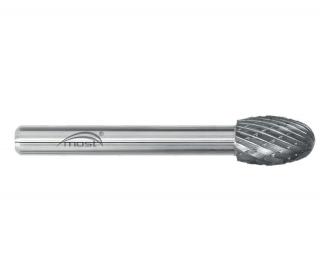 Oválna fréza z tvrdokovu 8 x 13 x 6 mm MOST STANDARD TRE tvar E