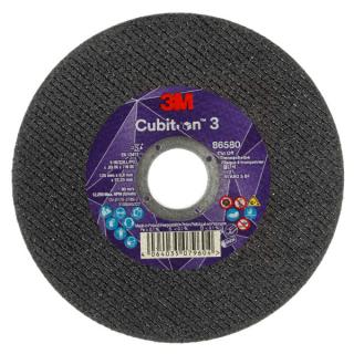 Rezný kotúč 125 x 0,8 x 22,23 mm zrnitosť 80+ 3M Cubitron 3 typ T41, 86580