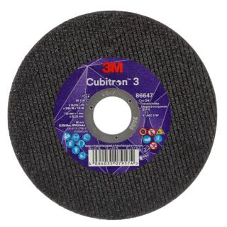 Rezný kotúč 125 x 1,0 x 22,23 mm zrnitosť 60+ 3M Cubitron 3 typ T41, 86647