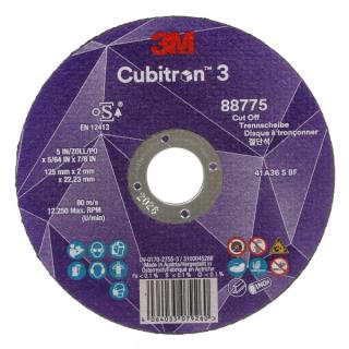 Rezný kotúč 125 x 2,0 x 22,23 mm zrnitosť 36+ 3M Cubitron 3 typ T41, 88775