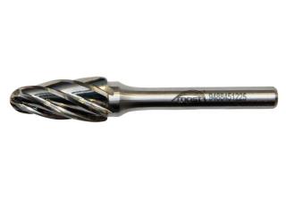 Stromčeková zaoblená fréza z tvrdokovu 12 x 25 x 6 mm MOST PRO Alu Cut RBF tvar F