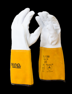 Zváračské kožené rukavice TIG GL130 veľkosť 10