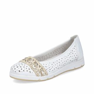 Dámske baleríny Rieker L3062-80 biela