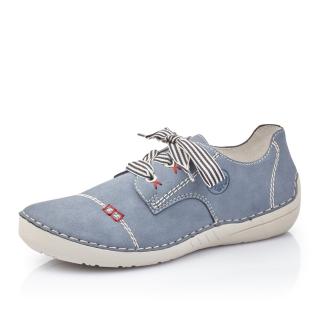 Dámske poltopánky Rieker 52520-14 modré