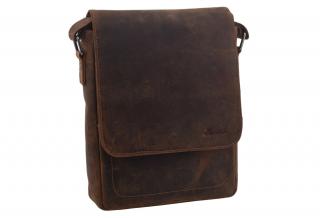 Pánska taška crossbody tmavohnedá 250909