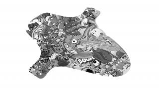 Blatník RIESEL DESIGN Koloss Stickerbomb Eyecatcher UltraBlack