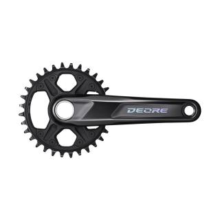 Kľuky 12-k. Shimano DEORE M6100 32z. 175mm čierne / bez ložísk