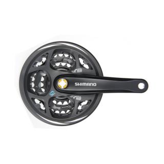 Kľuky Shimano ALTUS M311 42/32/22z. 170mm čierne s krytom