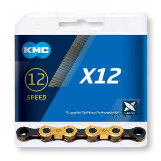 Reťaz KMC X12 Ti-N Gold/Black