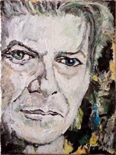 Fotoobraz z našich malieb (Fotoobraz z maľby  portrétu David Bowie)