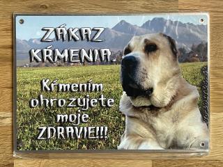 Hliníková tabuľka  pozorpes.sk (Stredoazíjsky ovčiak)