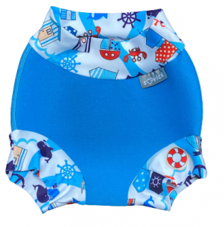 Neoprénové plavky  Veľkosť M 7-10 kg- rôzne vzory Vzor: Modré maják