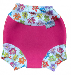 Neoprénové plavky  Veľkosť M 7-10 kg- rôzne vzory Vzor: Ružové kvietky