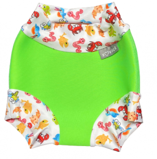 Neoprénové plavky  Veľkosť M 7-10 kg- rôzne vzory Vzor: Zelené zvieratká