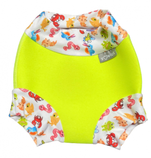 Neoprénové plavky  Veľkosť M 7-10 kg- rôzne vzory Vzor: Žlté zvieratká