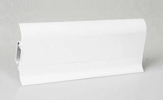 Biela soklová lišta DOELLKEN, plast, 2,5 m, výška 50 mm, cena za 1ks (Kvalitná plastová soklová lišta značky DOELLKEN)