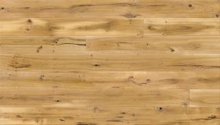 Dub CALVADOS Grande - MASÍV, OLEJ, V-drážka, KARTÁČ, 14mm, 2200x180 (Barlinek 100% drevo)