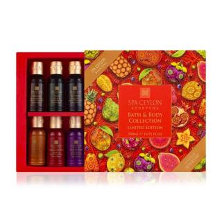 Spa Ceylon - Kolekcia produktov pre kúpeľ a telo - telové mlieko 3 x 50 ml + sprchový gél 3 x 50 ml - darčeková sada