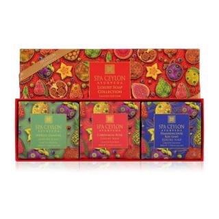 Spa Ceylon - Luxury Soap Collection - prírodné krémové mydlo - kolekcia - 3 x 100 g