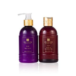 Spa Ceylon - Set na podporu lepšieho spánku - SLEEP - sprchový gél 250 ml + telové mlieko 250 ml
