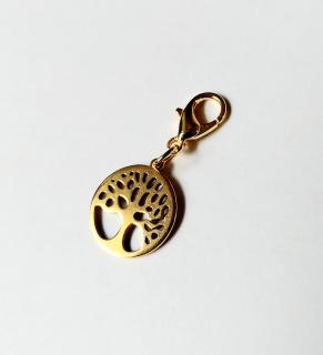 Prívesok na VARIA náramok z chirurgickej ocele - strom (Oceľový prívesok na VARIA náramok so stromom)