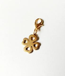 Prívesok na VARIA náramok z chirurgickej ocele - štvorlístok (Oceľový prívesok na VARIA náramok so štvorlístkom)