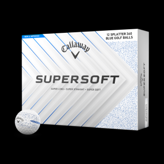 Callaway Supersoft Blue Splatter 360 míčky (12ks)