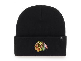 '47 Brand Chicago Blackhawks pletená zimná čiapka čierna