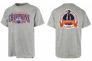 '47 Brand Edmonton Oilers Stanley Cup 1990 tričko šedé pánske