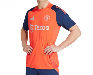 Adidas Manchester United tréningový dres oranžový pánsky 2024-2025