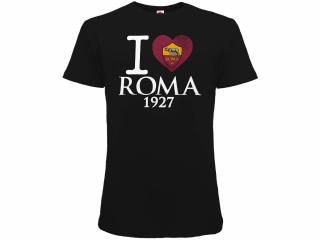 AS Rím - AS Roma tričko čierne pánske - SKLADOM