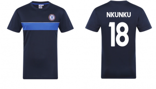 Chelsea FC Christopher Nkunku tréningové tričko modré pánske