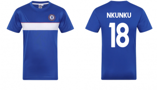 Chelsea FC Christopher Nkunku tréningové tričko modré pánske