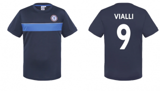 Chelsea FC Gianluca Vialli tréningové tričko tmavomodré detské