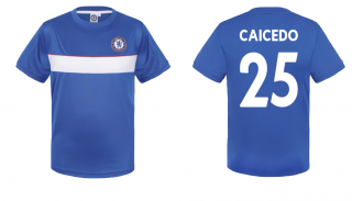 Chelsea FC Moisés Caicedo tréningové tričko modré detské