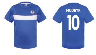 Chelsea FC Mychajlo Mudryk tréningové tričko modré detské