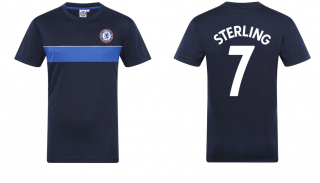 Chelsea FC Raheem Sterling tréningové tričko modré pánske