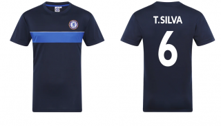 Chelsea FC Thiago Silva tréningové tričko modré pánske