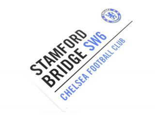 Chelsea kovová značka biela - SKLADOM