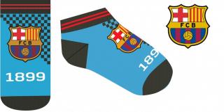 FC Barcelona krátke ponožky tyrkysové detské - SKLADOM