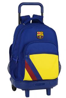 FC Barcelona ruksak / batoh modro-žltý na kolieskach