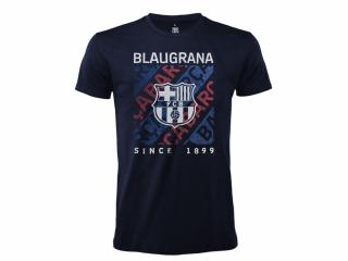 FC Barcelona tričko tmavomodré pánske - SKLADOM