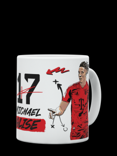 FC Bayern München - Bayern Mníchov Michael Olise hrnček biely - SKLADOM
