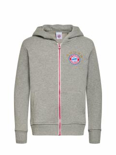 FC Bayern München - Bayern Mníchov mikina šedá detská - SKLADOM