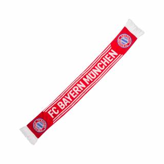FC Bayern München - Bayern Mníchov pletený šál červený 110 cm - SKLADOM
